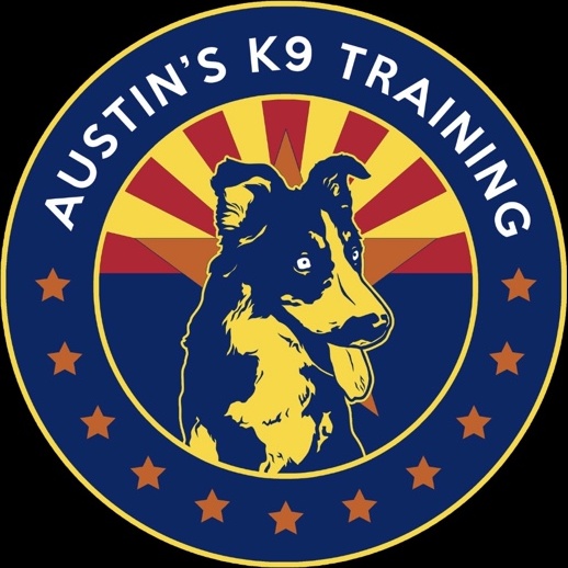 Austin's K9 Training circular Arizona-inspired logo